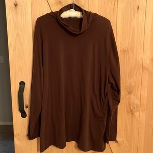 Never Worn Just My Size Brown Tunic Style Turtleneck Top